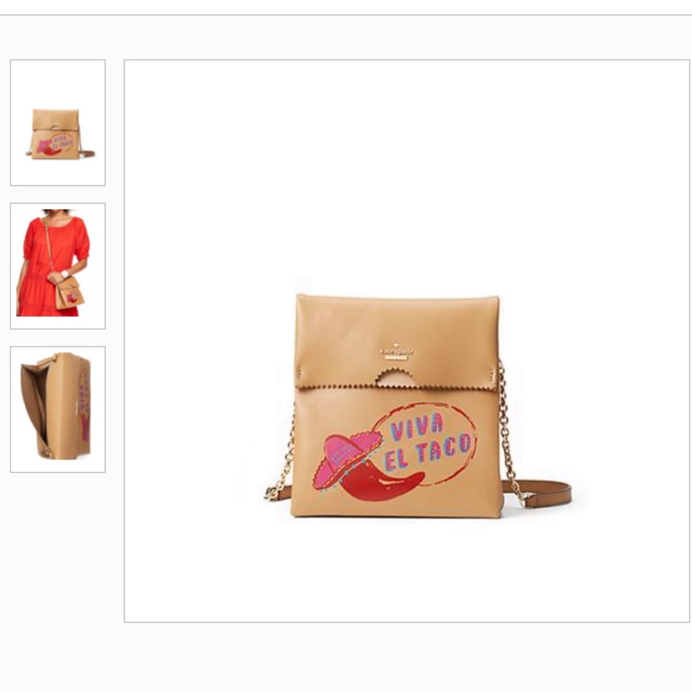 Kate Spade Haute Stuff Taco Takeout Purse NWT RARE - Picture 3 of 8